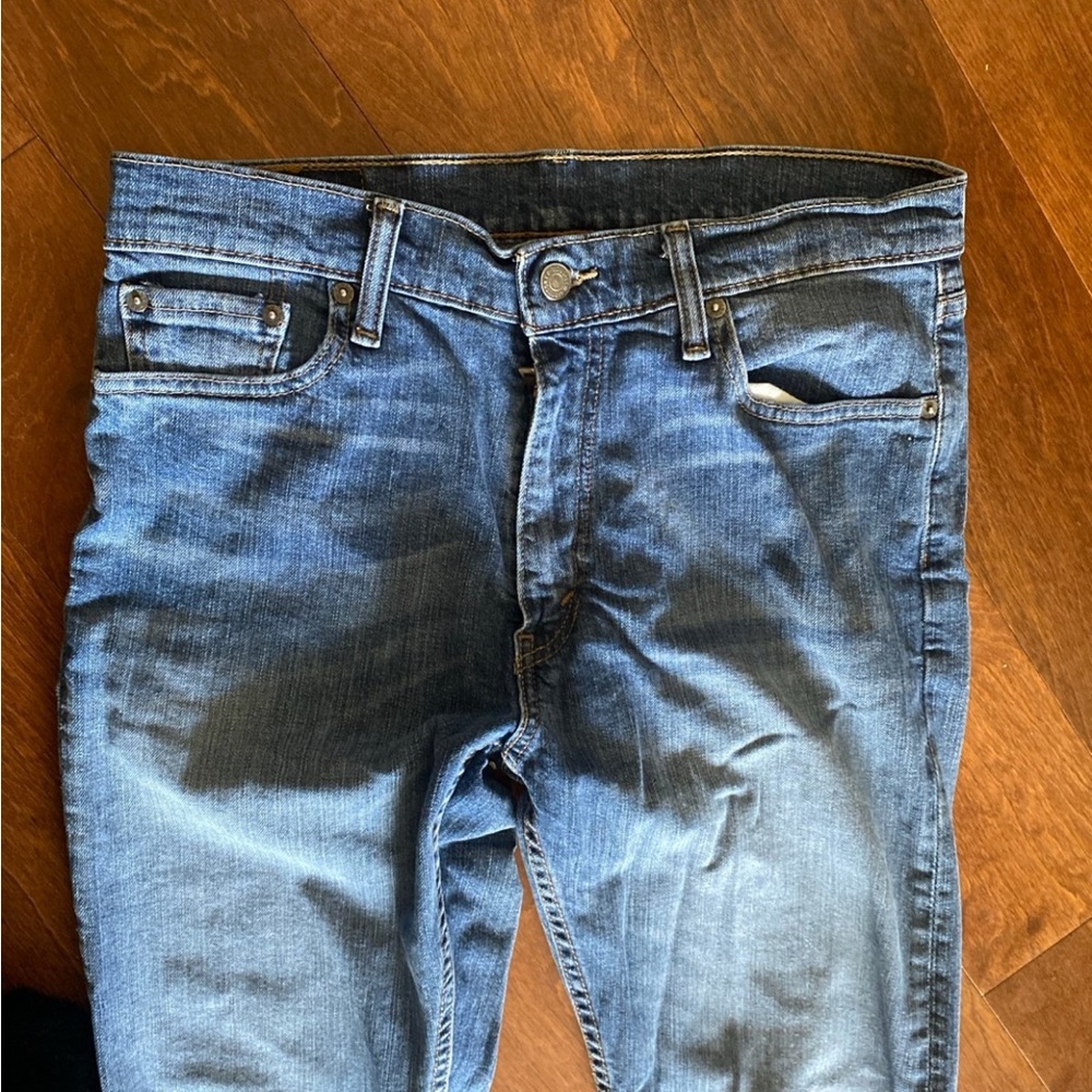 Retl$110 32” Levis 513 Classic Blue Denim Jeans